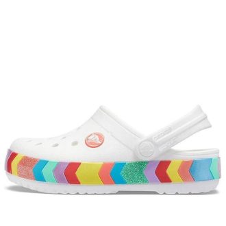 Crocs Rainbow Outdoor Beach Sports Big Boys White Sandaler 207007-100
