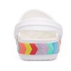 Crocs Rainbow Outdoor Beach Sports Big Boys White Sandaler 207007-100 Crocs Rainbow Outdoor Beach Sports Big Boys White Sandaler 207007-100