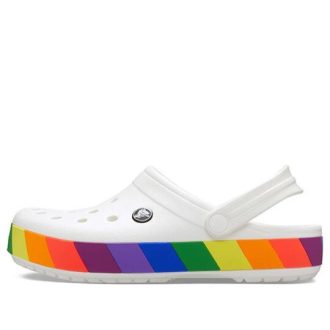 Crocs Rainbow White Sandaler 206361-94S