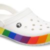 Crocs Rainbow White Sandaler 206361-94S