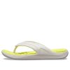 Crocs Reviva Snygga övre runda tåflipflops ”White Yellow” 205545-1CC