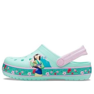 Crocs roliga mönster små Crocs utomhussporter stora pojkar Mintgröna sandaler 206155-3P7