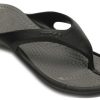 Crocs Soft Sole Mysig flip-flops Unisex Svart Grå 10024-05M