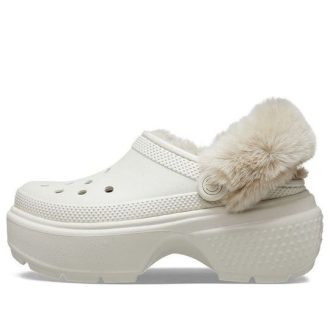 Crocs Stomp Fodrade träskor ”Vita” 208546-160