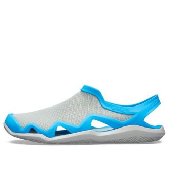 Crocs Swiftwater Mesh Wave Sandaler ”Gråblå” 205701-07X