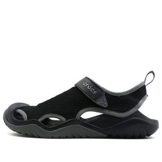 Crocs Swiftwater sandaler ”Black Dark Grey” 205289-001