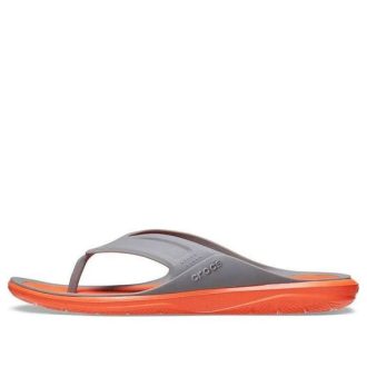 Crocs Swiftwater Wave Flip Flops ”Orange Grey” 206242-0EK