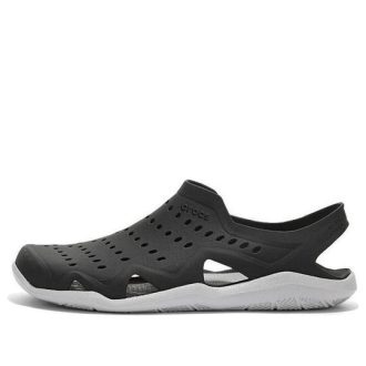 Crocs Swiftwater Wave Sandaler ”Wave Black Pearl White” 203963-069