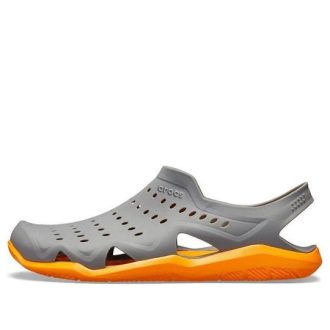 Crocs Swiftwater Wave Skor ”Slate Grey Blazing Orange” 203963-0FR