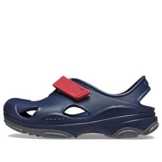 Crocs (TD) Crocs All Terrain Fisherman Clogs ”Navy Red” 208351-4CC