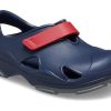Crocs (TD) Crocs All Terrain Fisherman Clogs ”Navy Red” 208351-4CC