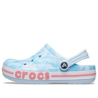 Crocs (TD) Crocs Bayaband Bubble Camo Träskor ”Mineral Blue Pink” 207807-4JQ