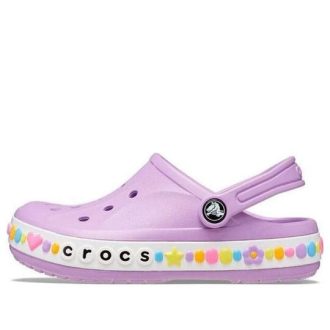 Crocs (TD) Crocs Bayaband Charm Band träskor ”Purple White” 208102-5PR