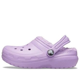 Crocs (TD) Crocs klassiska fodrade träskor ”Purple” 207009-5PR
