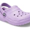 Crocs (TD) Crocs klassiska fodrade träskor ”Purple” 207009-5PR