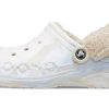 Crocs (WMNS) Baya Fodrad Fuzz Strap Marmorerad träsko ”White Multi” 209241