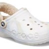 Crocs (WMNS) Baya Fodrad Fuzz Strap Marmorerad träsko ”White Multi” 209241