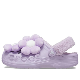 Crocs (WMNS) Baya Fodrad Fuzz Strap Singles Day ”Purple White” 209234-90H