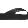 Crocs (WMNS) Baya Platform Cut Out Detail Flip Flops ”Black” 208395-001