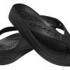 Crocs (WMNS) Baya Platform Cut Out Detail Flip Flops ”Black” 208395-001