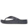 Crocs (WMNS) Baya Platform Glitter Flip Sandals ”Black” 208463