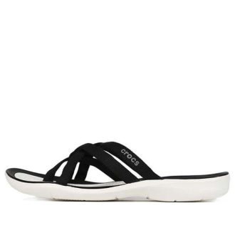 Crocs (WMNS) Beach & Pool Slides Tofflor ”Black White” 205479-066