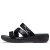 Crocs (WMNS) Boca Strappy Wedge Sandals ”Black” 207645-001