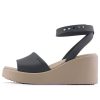 Crocs (WMNS) Brooklyn Ankel Strap Wedge Sandaler ”Black Beige” 209406-07H