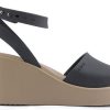 Crocs (WMNS) Brooklyn Ankel Strap Wedge Sandaler ”Black Beige” 209406-07H