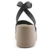 Crocs (WMNS) Brooklyn Ankel Strap Wedge Sandaler ”Black Beige” 209406-07H