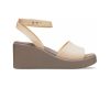 Crocs (WMNS) Brooklyn Ankel Strap Wedge Sandaler ”Cream White Brown” 209406-2DS
