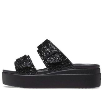 Crocs (WMNS) Brooklyn Croco Shine Buckle ”Black” 209361