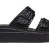 Crocs (WMNS) Brooklyn Croco Shine Buckle ”Black” 209361