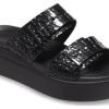 Crocs (WMNS) Brooklyn Croco Shine Buckle ”Black” 209361