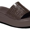 Crocs (WMNS) Brooklyn Croco Shine Slide Sandaler ”Espresso” 209253-206