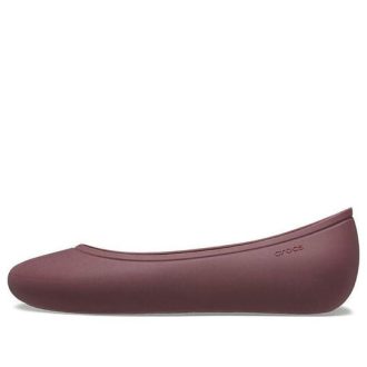 Crocs (WMNS) Brooklyn Flats ”Dark Cherry” 209384-6WD