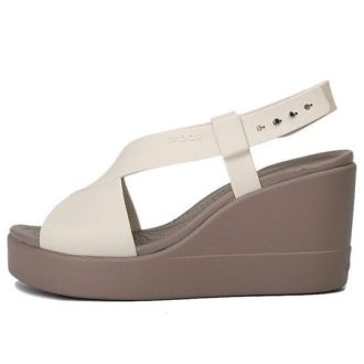 Crocs (WMNS) Brooklyn lätta cementgrå sandaler ”Grå” 206222-16T