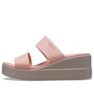 Crocs (WMNS) Brooklyn Lättvikts blekrosa sandaler 206219-6RL