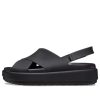 Crocs (WMNS) Brooklyn Luxe Cross Strap ”Black” 209407-060