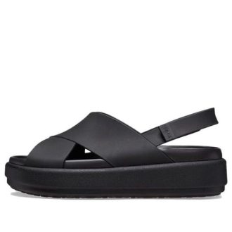 Crocs (WMNS) Brooklyn Luxe Cross Strap ”Black” 209407-060