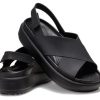 Crocs (WMNS) Brooklyn Luxe Cross Strap ”Black” 209407-060