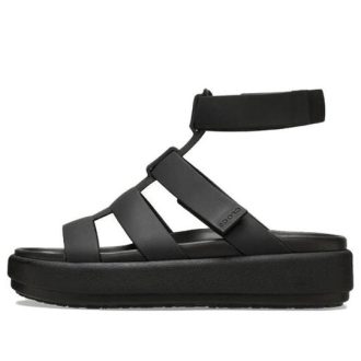 Crocs (WMNS) Brooklyn Luxe Gladiator Sandals ”Black” 209557-060