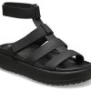 Crocs (WMNS) Brooklyn Luxe Gladiator Sandals ”Black” 209557-060