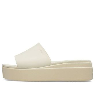 Crocs (WMNS) Brooklyn Slide ”White Beige” 208728-2Y2