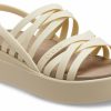 Crocs (WMNS) Brooklyn Strappy Low Wedge ”Bone” 206751-2Y2