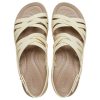 Crocs (WMNS) Brooklyn Strappy Low Wedge ”Bone” 206751-2Y2