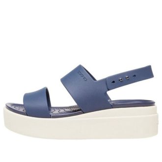 Crocs (WMNS) Brooklyn Thick Sole Sandaler Blå Grå ”Blue Grey” 206453-46K