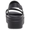 Crocs (WMNS) Brooklyn tjock sula Casual svarta sandaler 206453-060