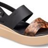 Crocs (WMNS) Brooklyn Tort Low Wedge ”Black Brown” 207864-0C4
