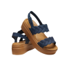 Crocs (WMNS) Brooklyn Woven Wedge Sandaler ”Blue Brown” 209977-410
